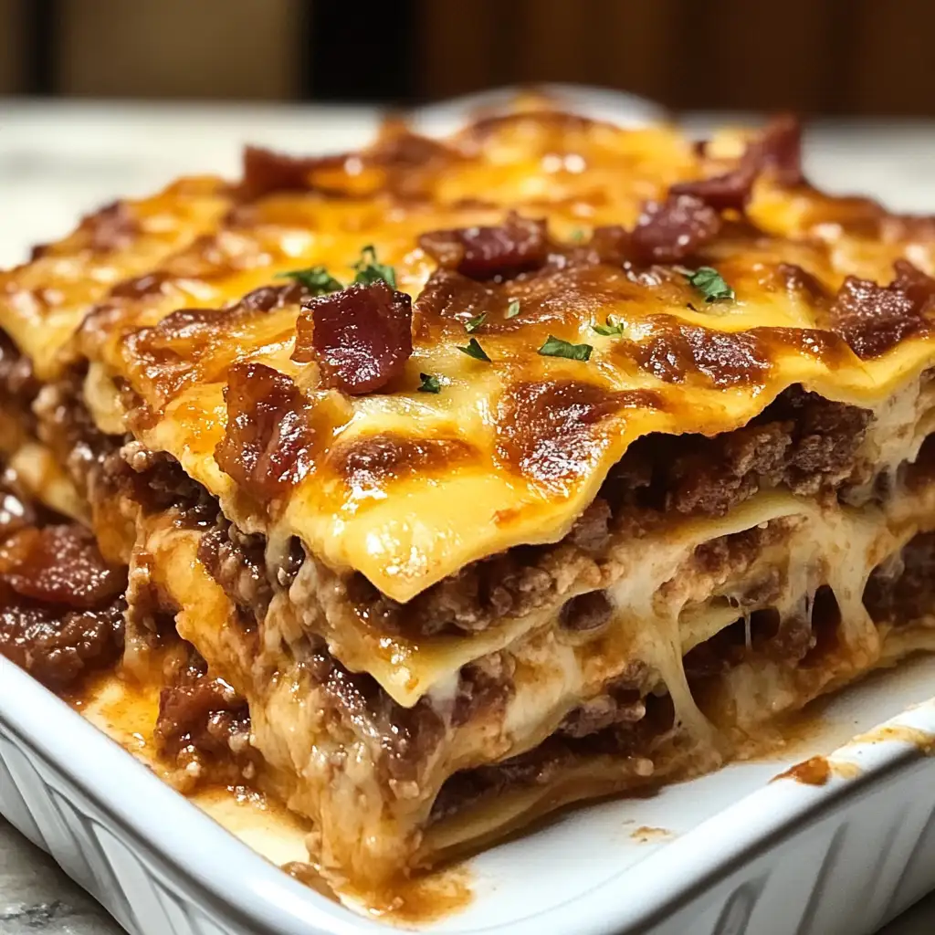 BBQ Bacon Cheeseburger Lasagna: The Ultimate Comfort Food Fusion - Featured Image