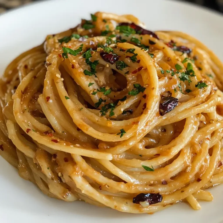 Spice Up Your Dinner: Caramelized Onion Pasta with Chilli Oil Delight - Featured Image