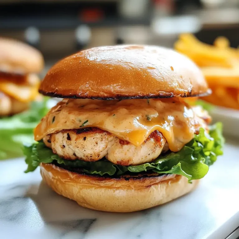 Savor the Flavor: Irresistible Cheddar Ranch Chicken Burgers - Featured Image