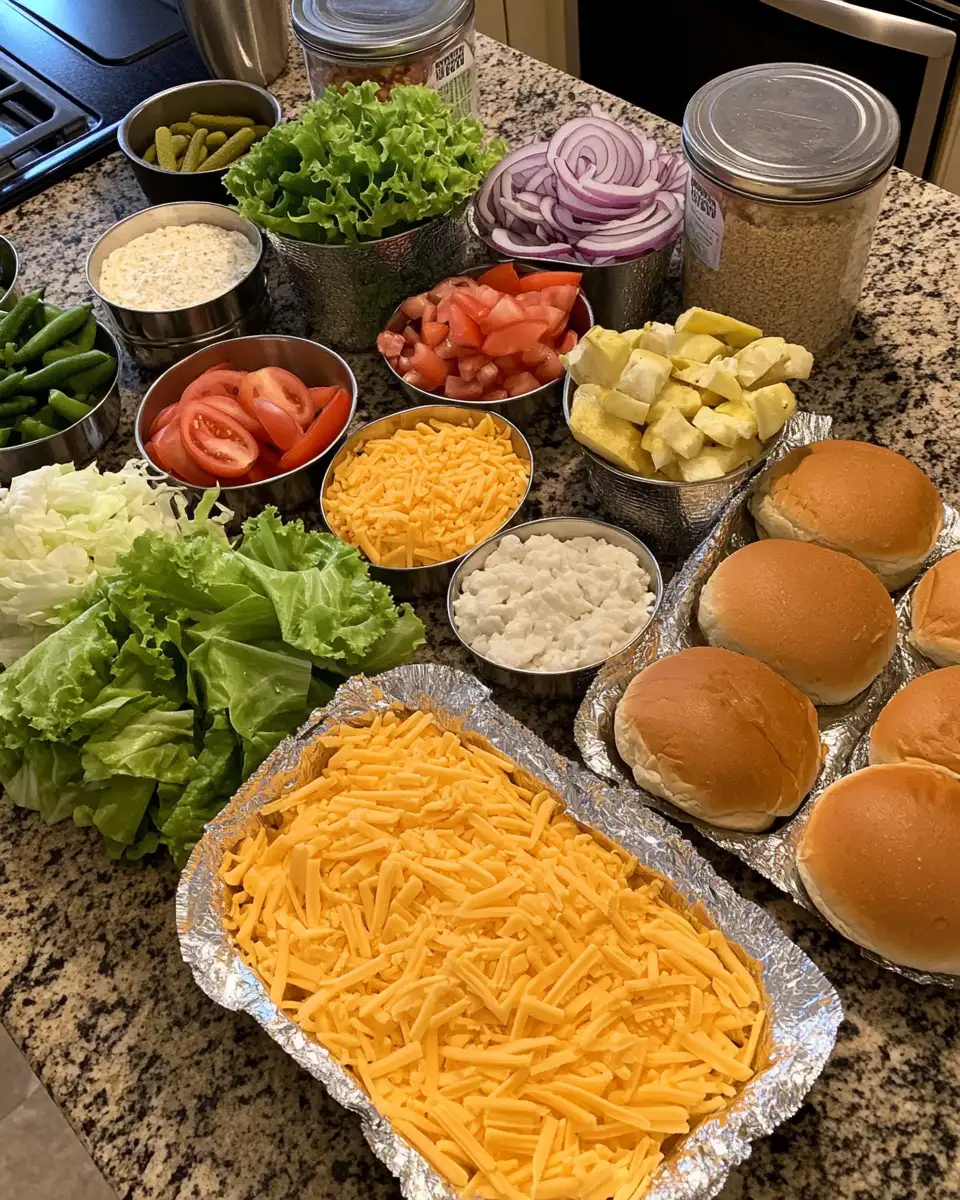 Ingredients for Savor the Flavor: Irresistible Cheddar Ranch Chicken Burgers