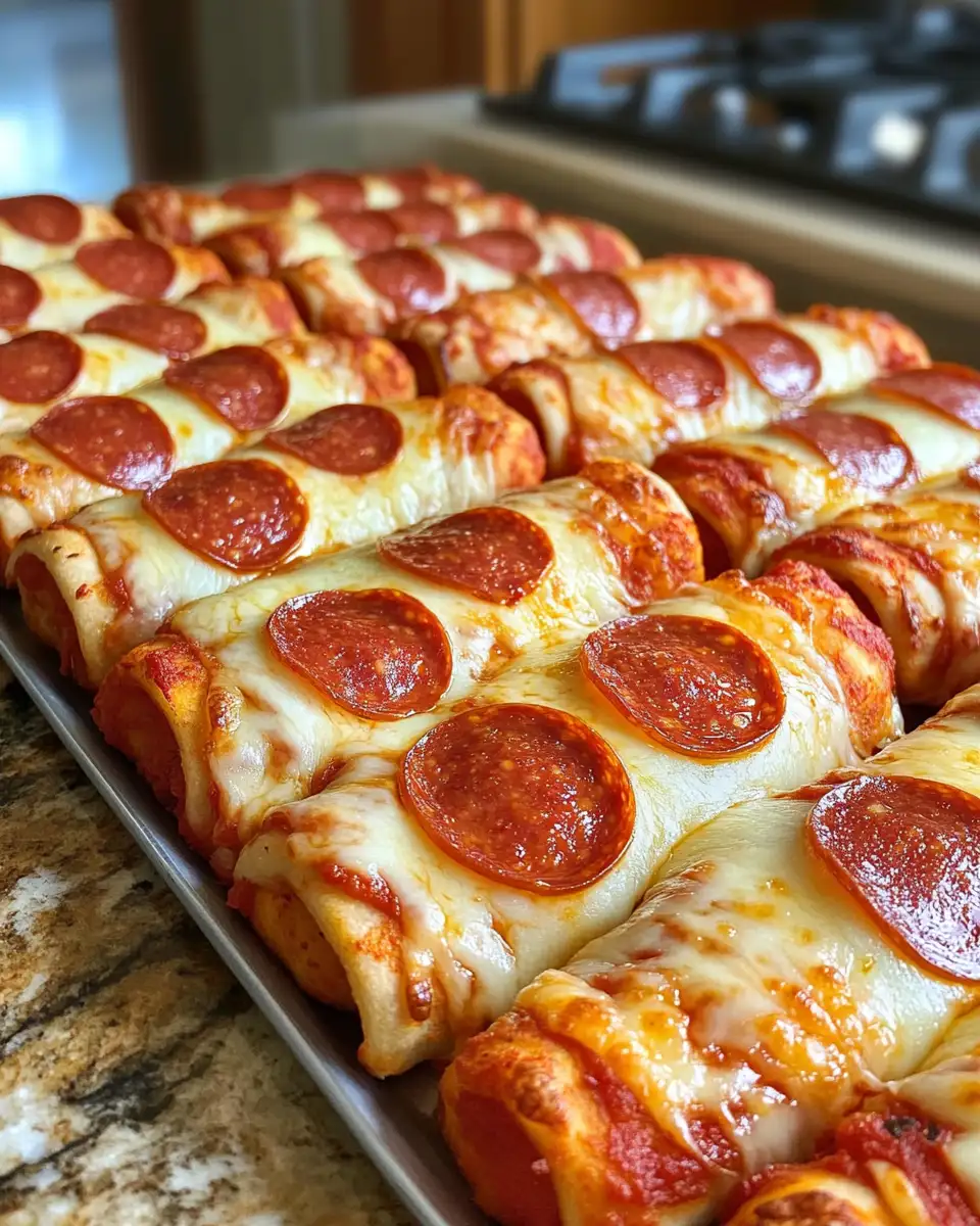 Final dish - Irresistible Cheesy Pepperoni Pizza Roll-Ups That Will Wow Your Taste Buds