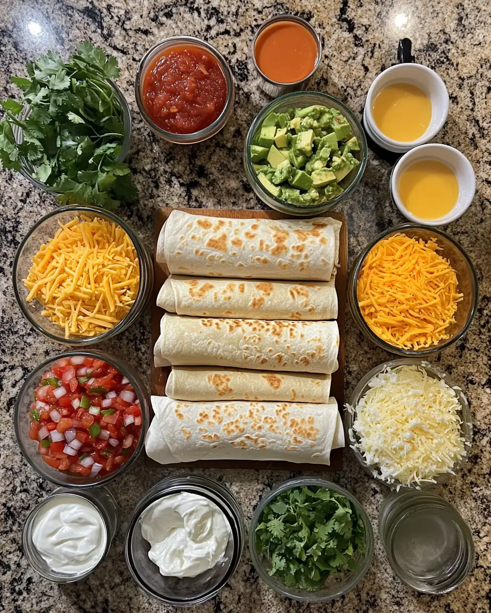 Ingredients for Ultimate Chi-Chi's Baked Chicken Chimichangas: A Fiesta of Flavor