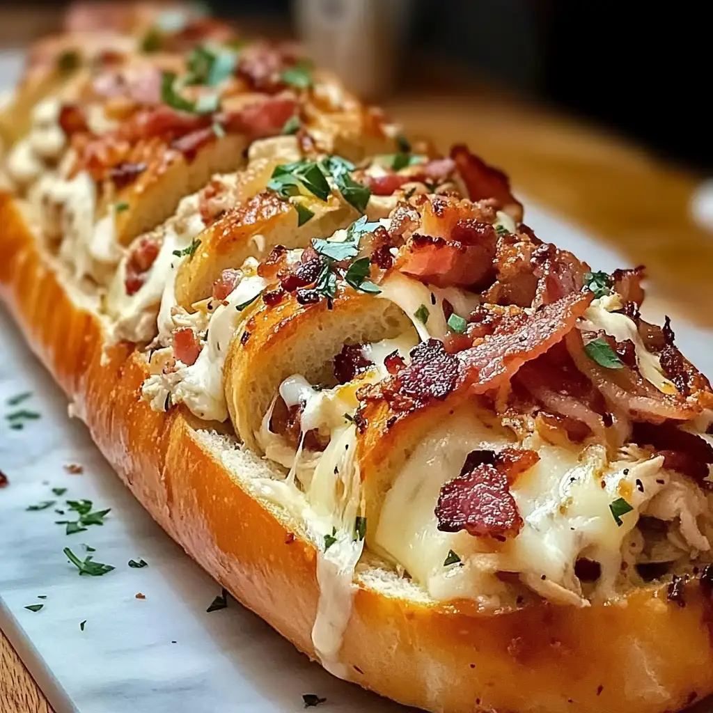 Irresistible Chicken Bacon Ranch Stuffed Bread: A Flavor Explosion - Featured Image