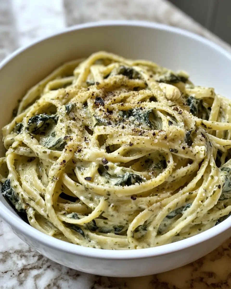 Final dish - Irresistible Creamy Spinach Artichoke Pasta: A Flavor-Packed Delight