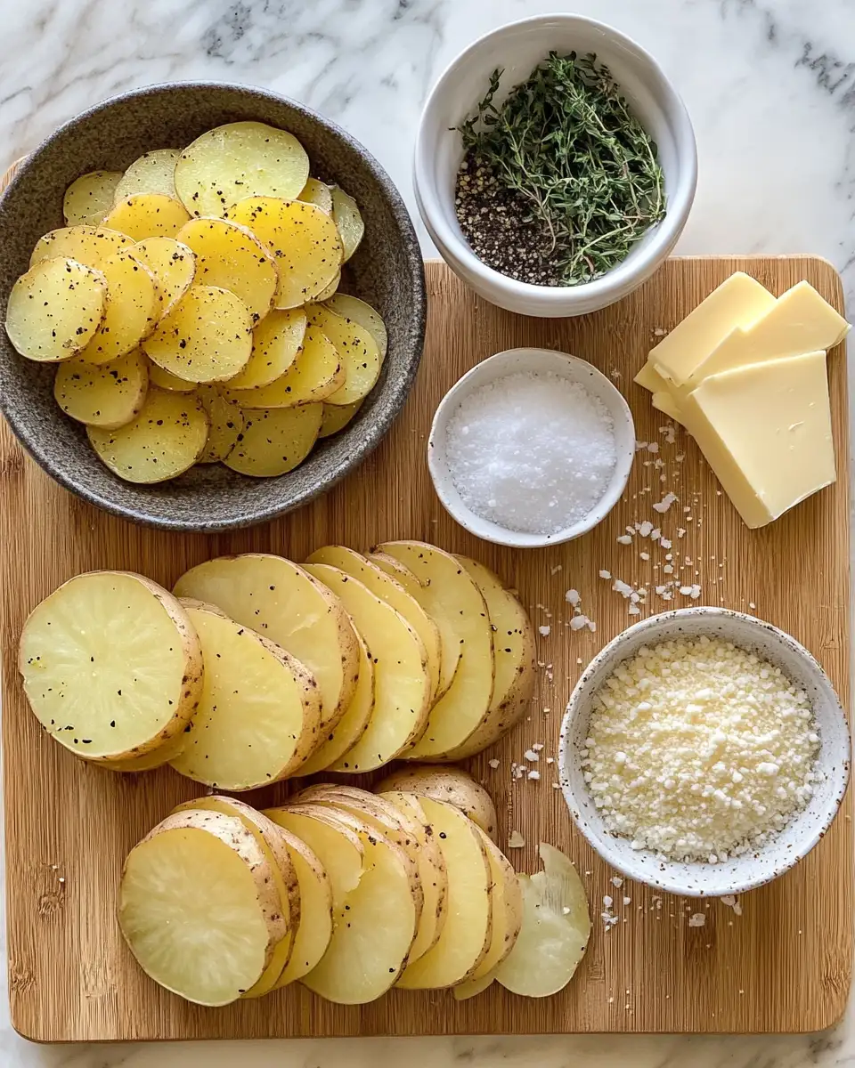 Ingredients for Golden Layers of Flavor: Discover the Crispy Balsamic-Thyme Potato Torte