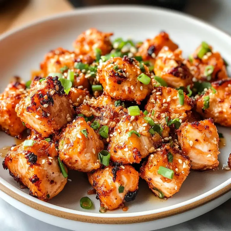 Irresistible Crispy Bang Bang Salmon Bites Sweet & Spicy Delight - Featured Image