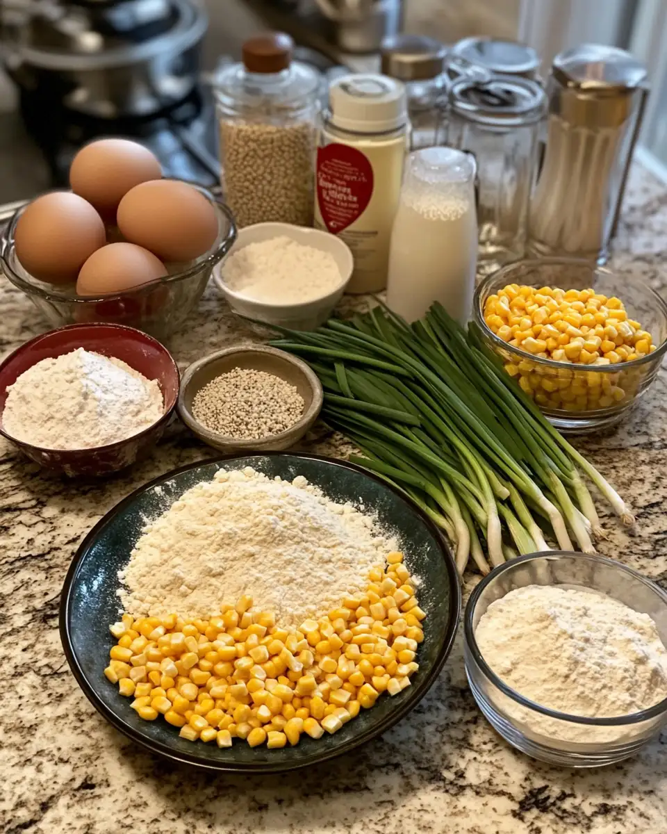 Crispy Cheesy Corn Fritters That Will Make Your Taste Buds Dance 4 Ingredients for Crispy Cheesy Corn Fritters That Will Make Your Taste Buds Dance