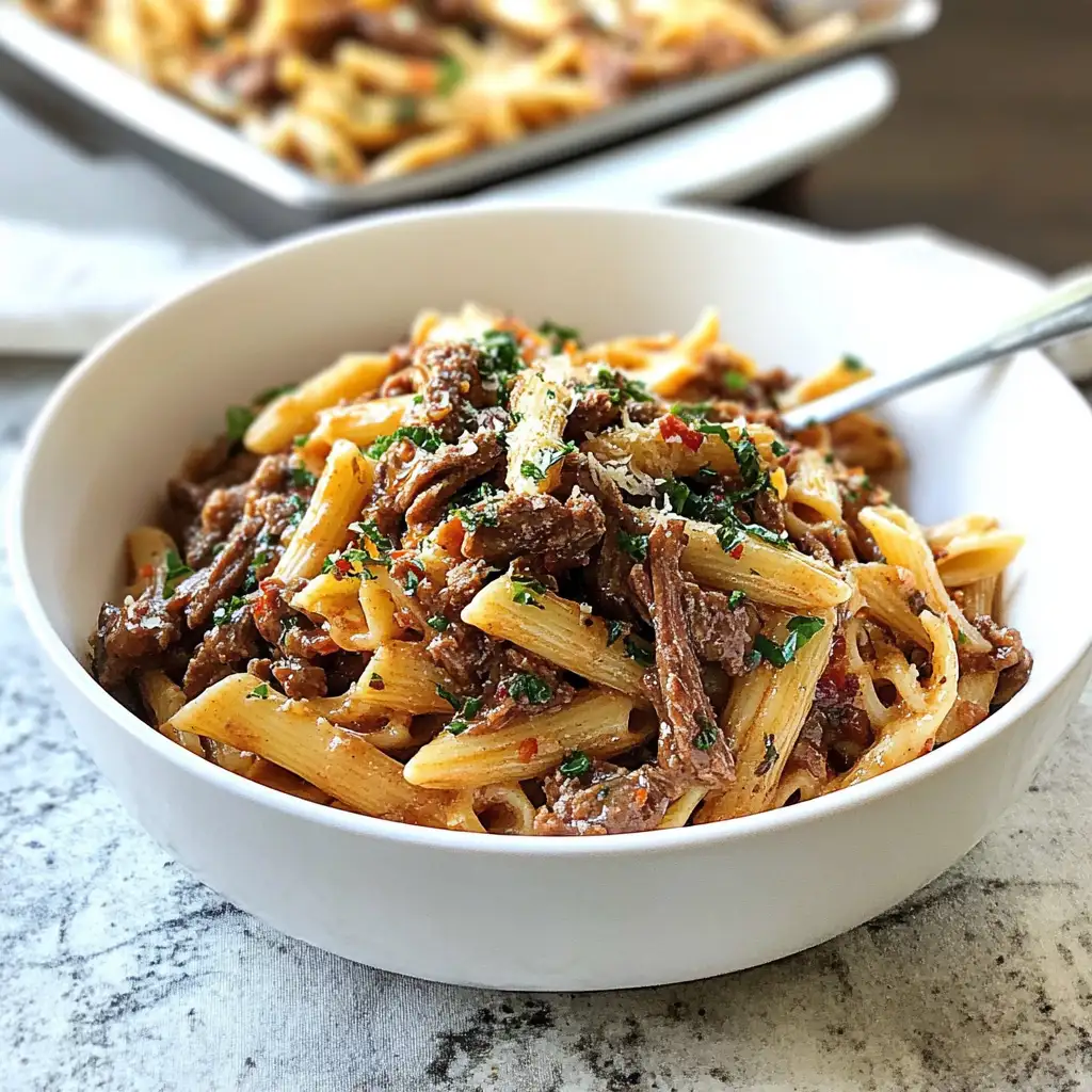Savor the Flavor of Garlic Beef Pasta with This Must-Try Slow Cooker Recipe - Featured Image