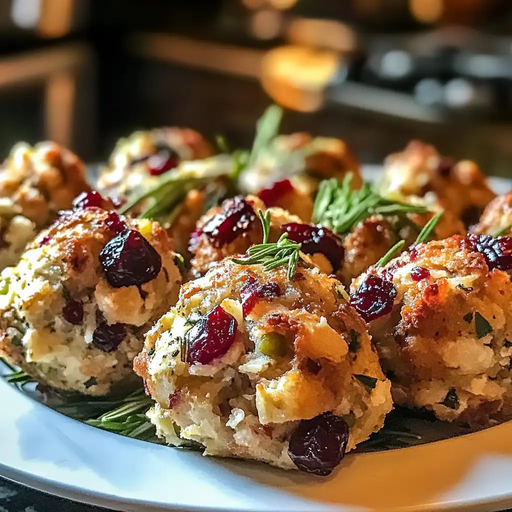 Savor the Season with Festive Cranberry Turkey Stuffing Balls - Featured Image