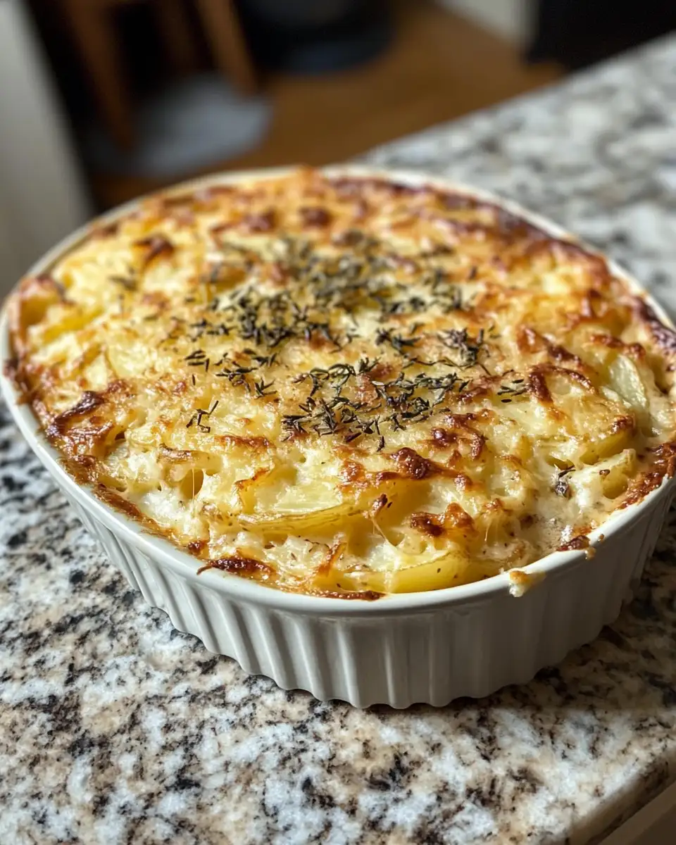Final dish - Savor the Comfort: Irresistible French Onion Potato Bake