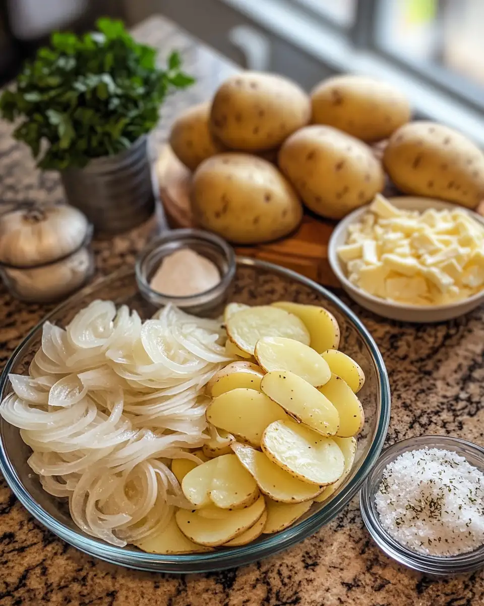 Ingredients for Savor the Comfort: Irresistible French Onion Potato Bake