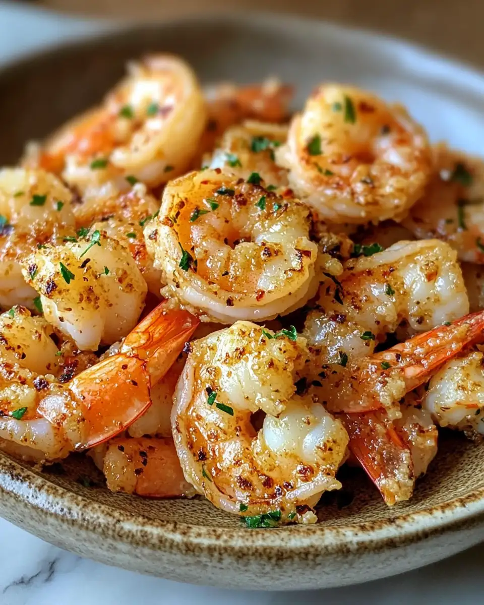 Final dish - Irresistibly Delicious Garlic Parmesan Roasted Shrimp Recipe