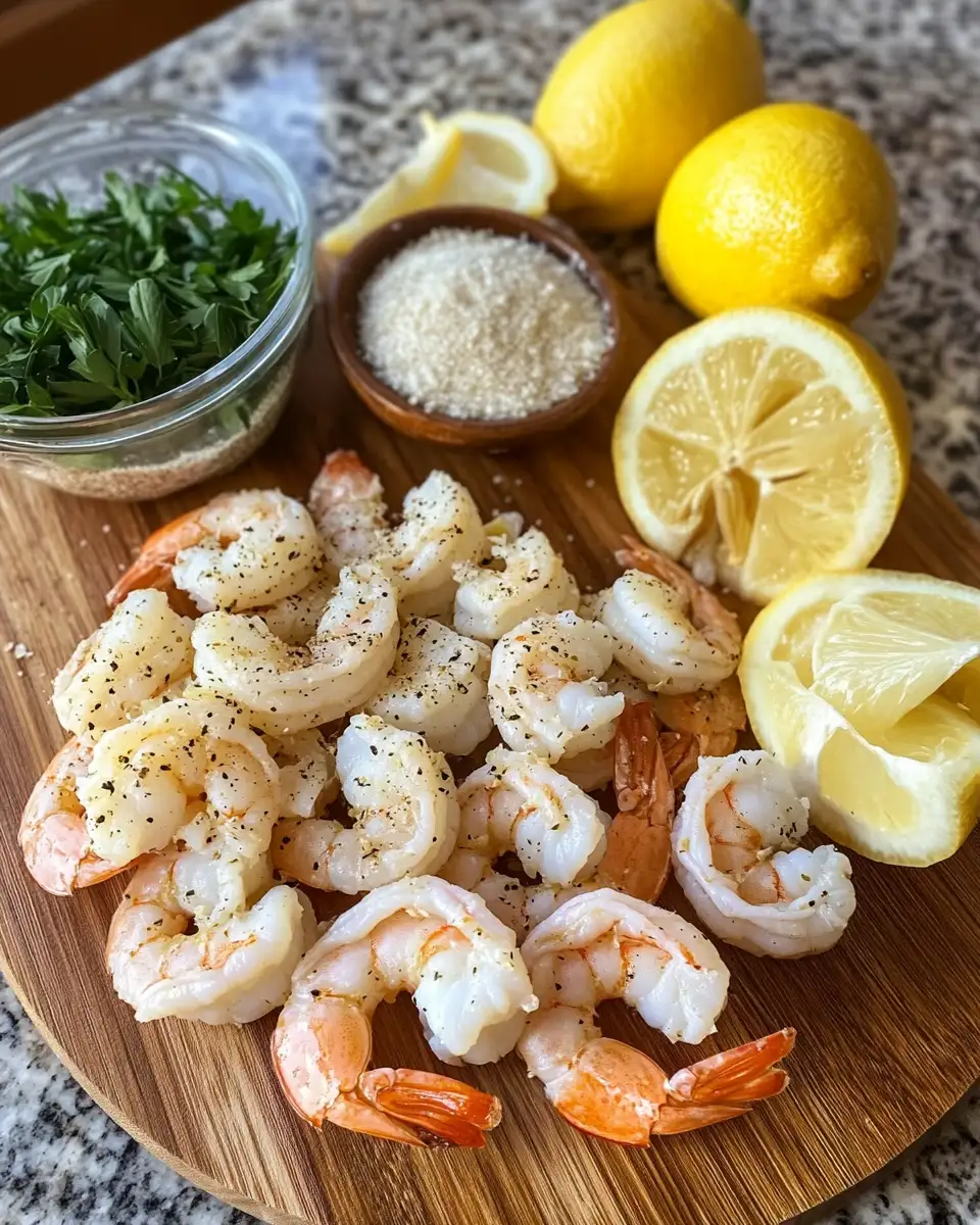 Ingredients for Irresistibly Delicious Garlic Parmesan Roasted Shrimp Recipe