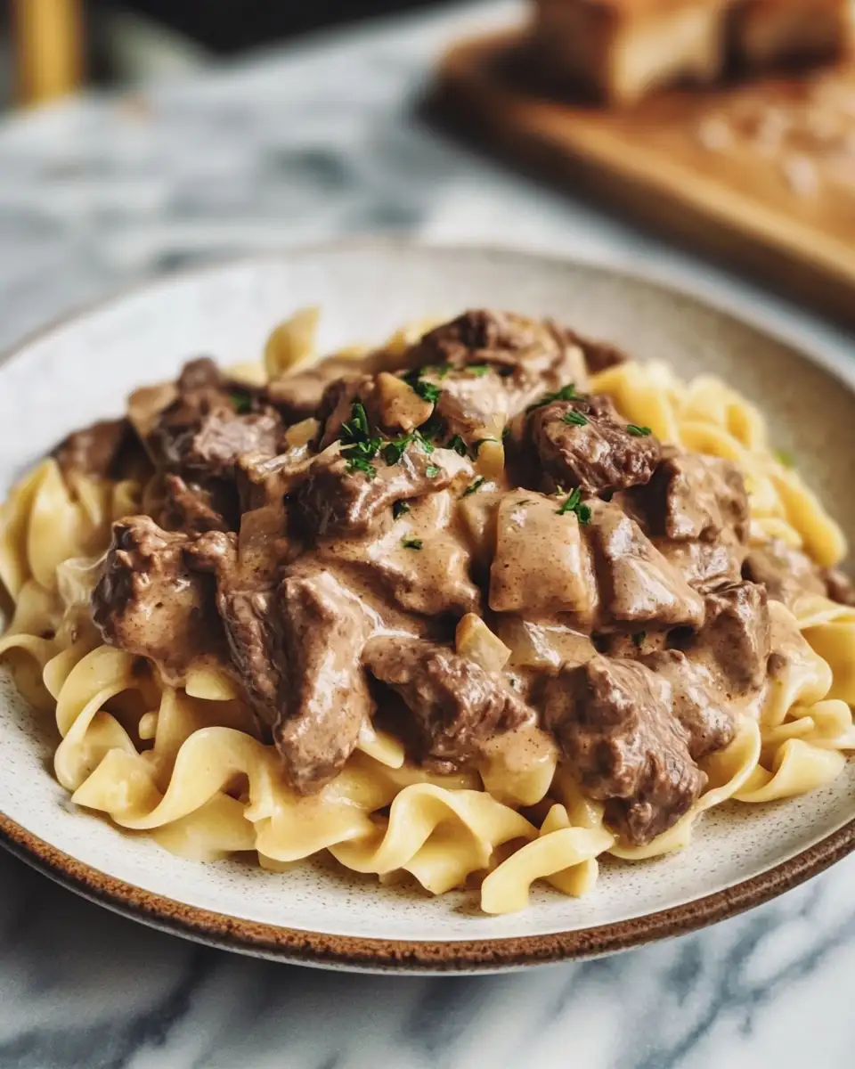 Final dish - Gordon Ramsay Beef Stroganoff Recipe Classic Comfort Dish Done Right