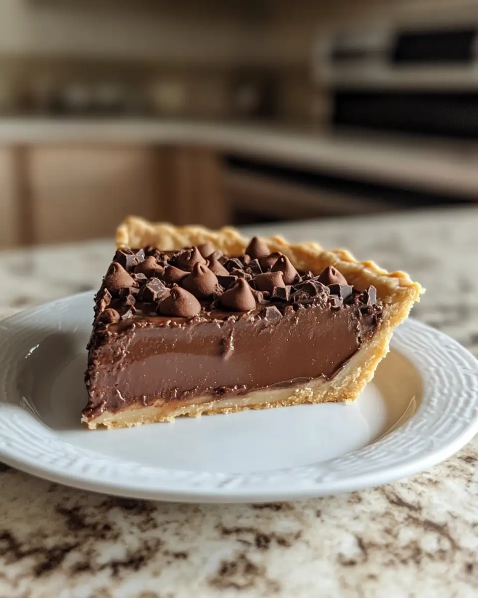 Final dish - Grandma’s Chocolate Pie: A Slice of Nostalgic Indulgence
