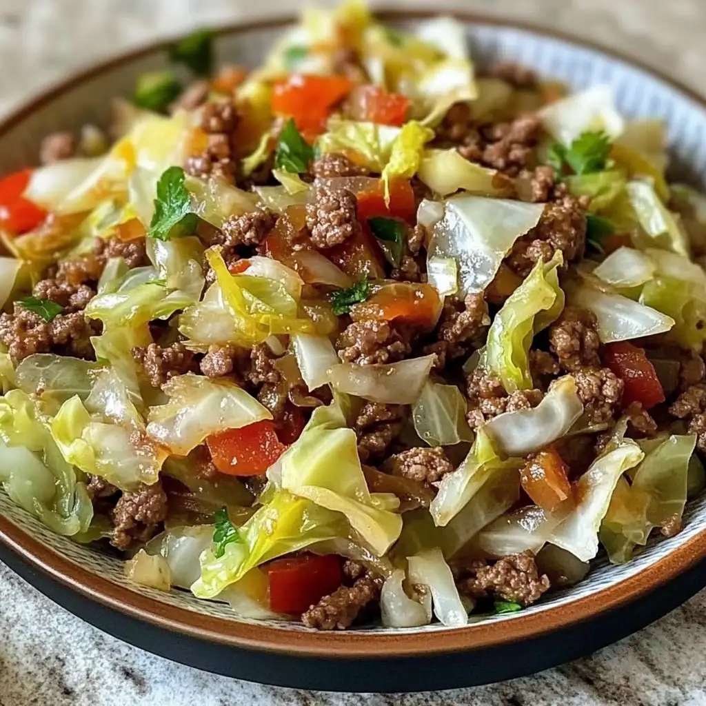 Savory Fusion: Ground Beef Meets Chopped Cabbage in a Delicious Dance - Featured Image