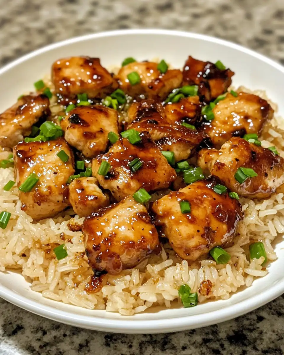 Irresistibly Sweet & Smoky: Honey BBQ Chicken Rice Delight 6 Final dish - Irresistibly Sweet & Smoky: Honey BBQ Chicken Rice Delight