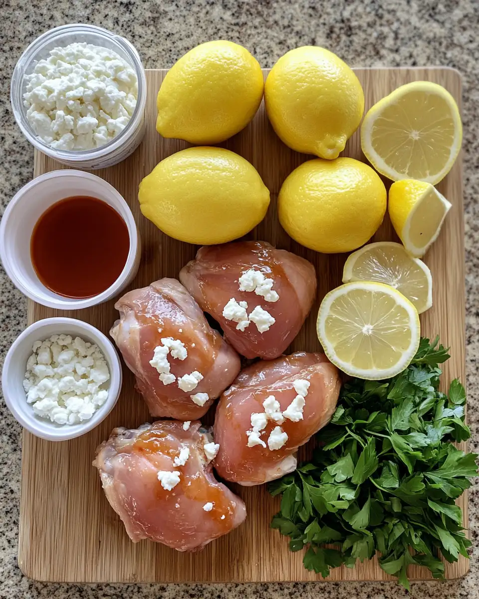 Ingredients for Hot Honey Feta Chicken A Flavor Explosion Awaits