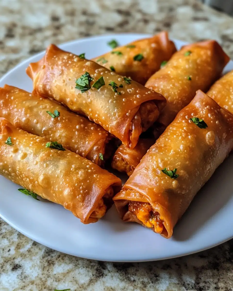 Spice Up Your Snack Game with Irresistible Jalapeno Popper Egg Rolls 6 Final dish - Spice Up Your Snack Game with Irresistible Jalapeno Popper Egg Rolls