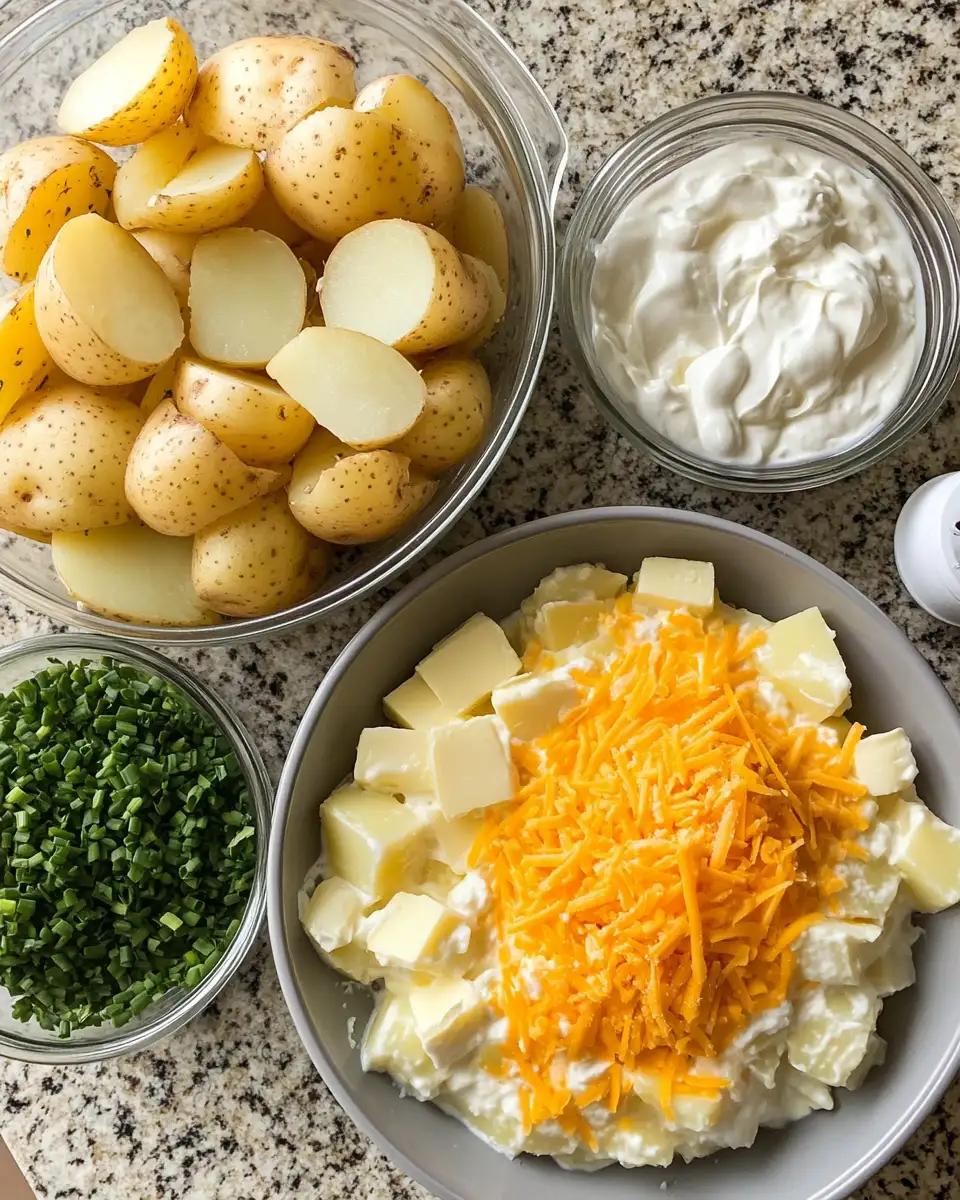 Ingredients for Million Dollar Potato Casserole: The Ultimate Comfort Dish Worth Every Bite