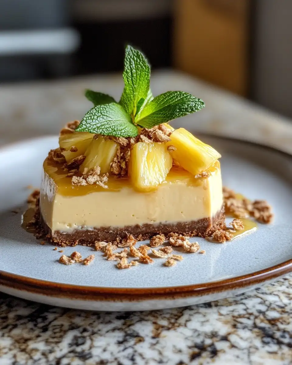 Dive Into Bliss with No-Bake Pineapple Heaven Cheesecake Dessert 6 Final dish - Dive Into Bliss with No-Bake Pineapple Heaven Cheesecake Dessert
