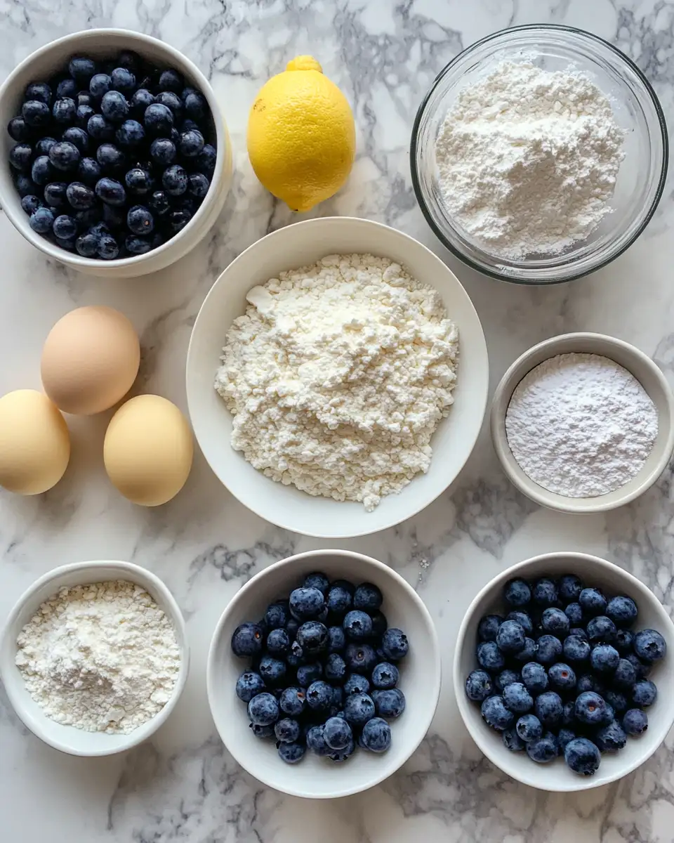 Ingredients for Nova Scotia Blueberry Cream Cake A Heavenly Dessert for Beginners