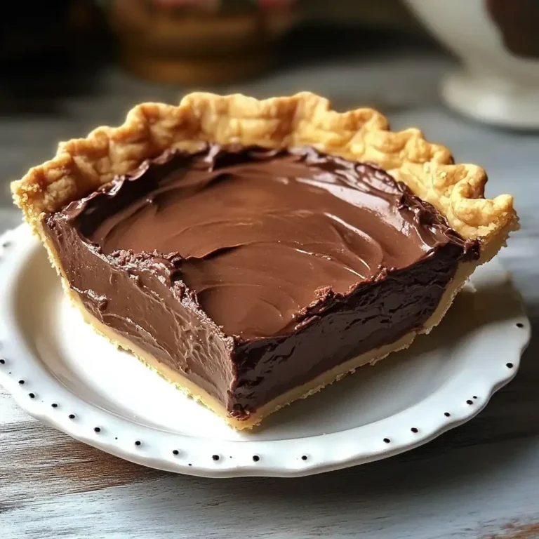 Indulge in Nostalgia with Old-Fashioned Chocolate Pie A Timeless Dessert Classic - Featured Image