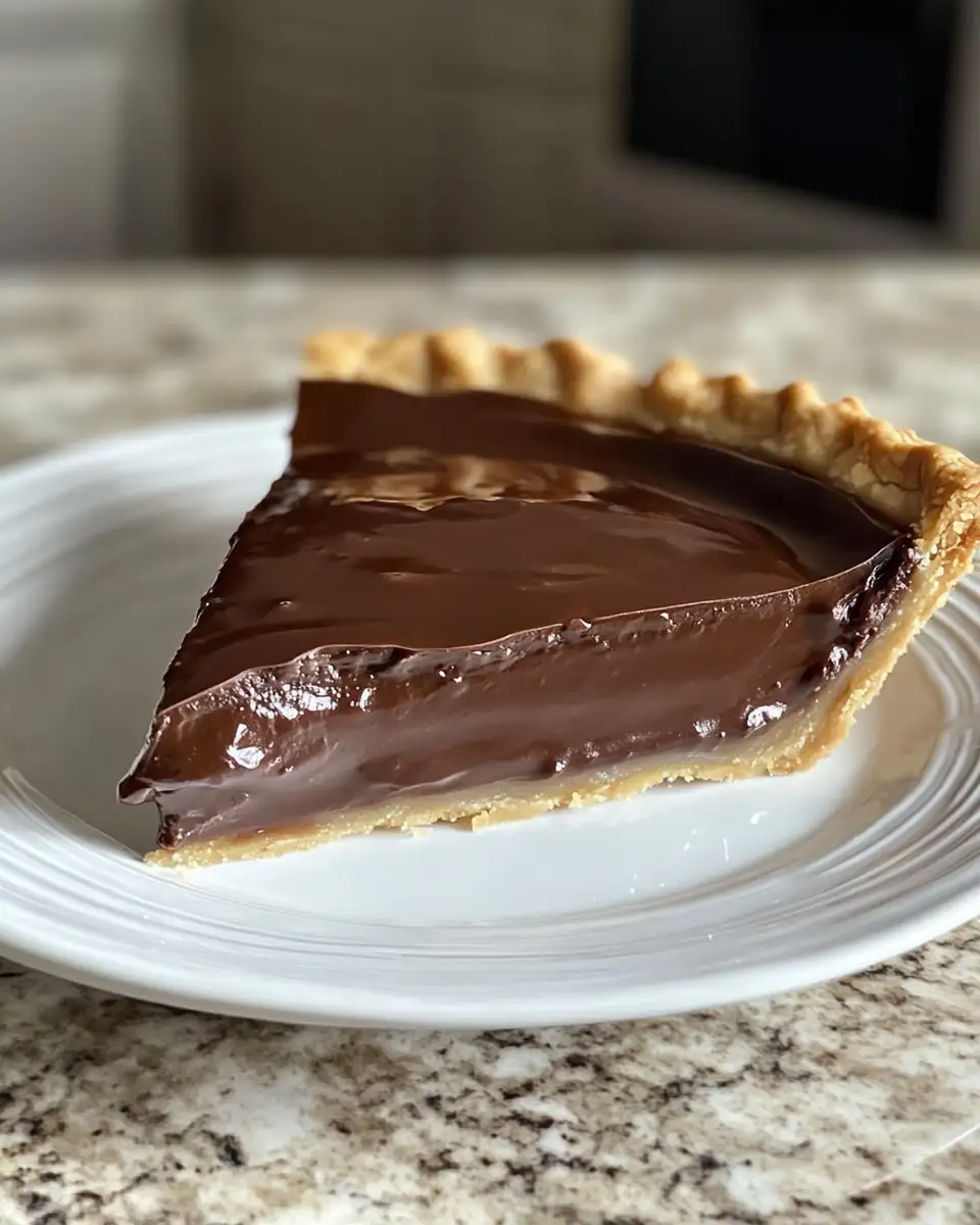 Final dish - Indulge in Nostalgia with Old-Fashioned Chocolate Pie A Timeless Dessert Classic