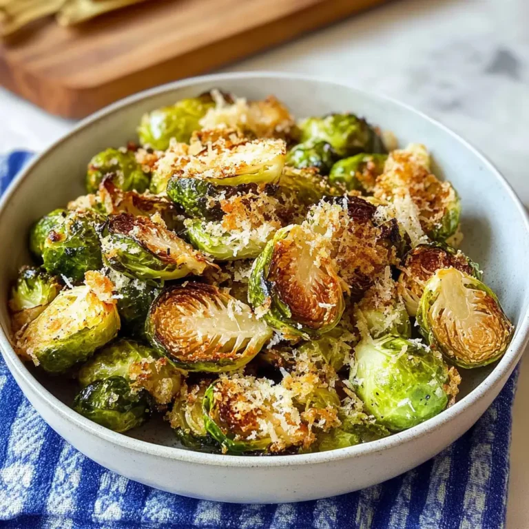 Crispy Indulgence: Parmesan-Crusted Roasted Brussels Sprouts Delight - Featured Image