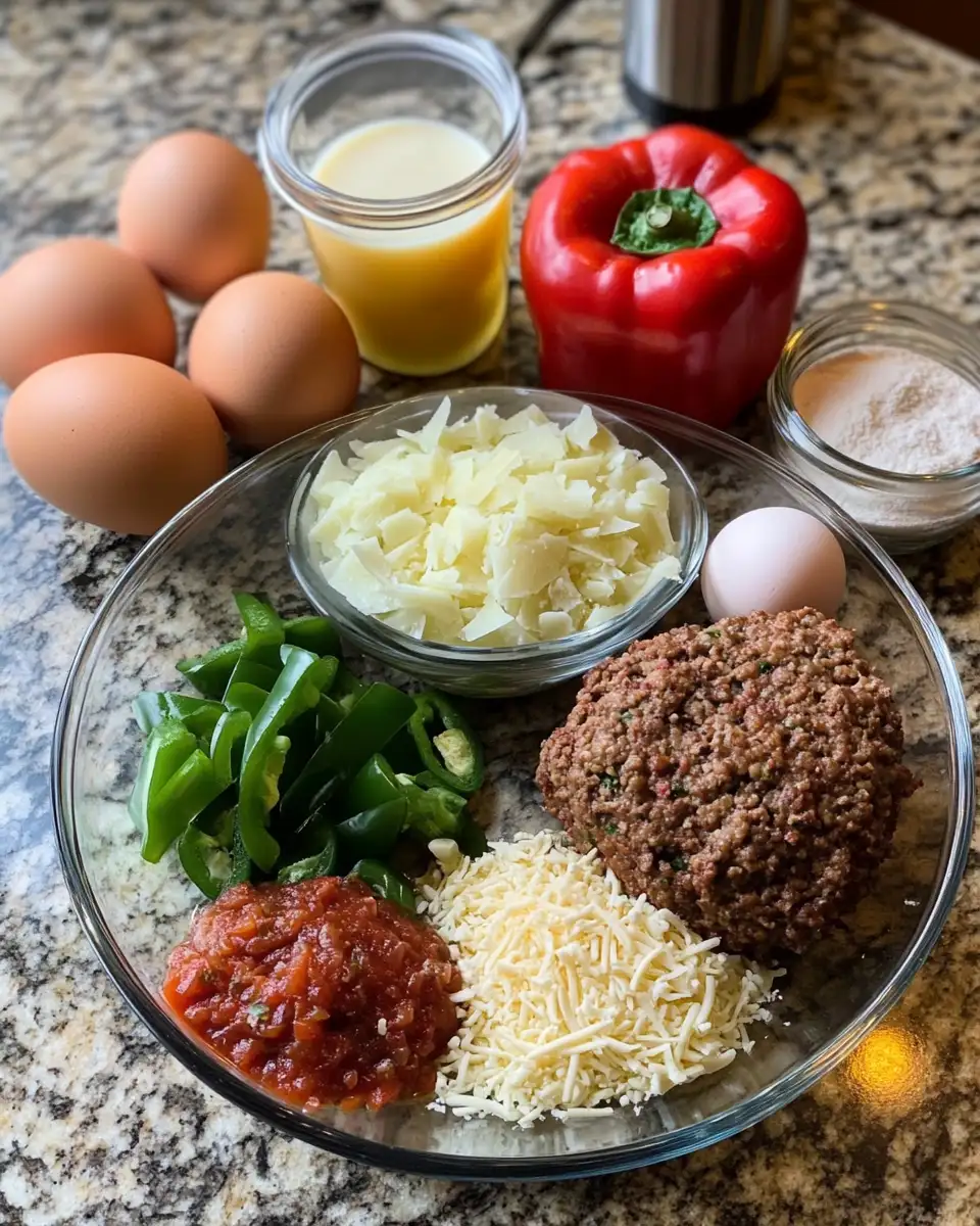 Ingredients for Philly Cheesesteak Meatloaf Magic: A Fusion of Flavors