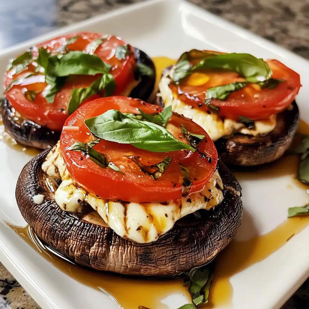 Savor the Flavors: Portobello Mushrooms Filled with Caprese Delight - Featured Image
