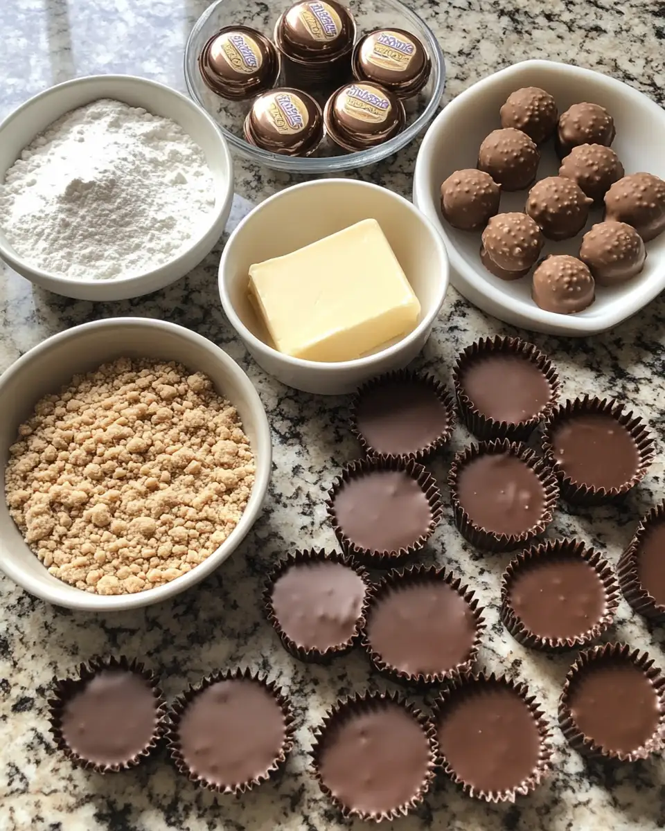Ingredients for Irresistible Reese’s Cookie Cups: A Sweet Symphony of Peanut Butter and Chocolate