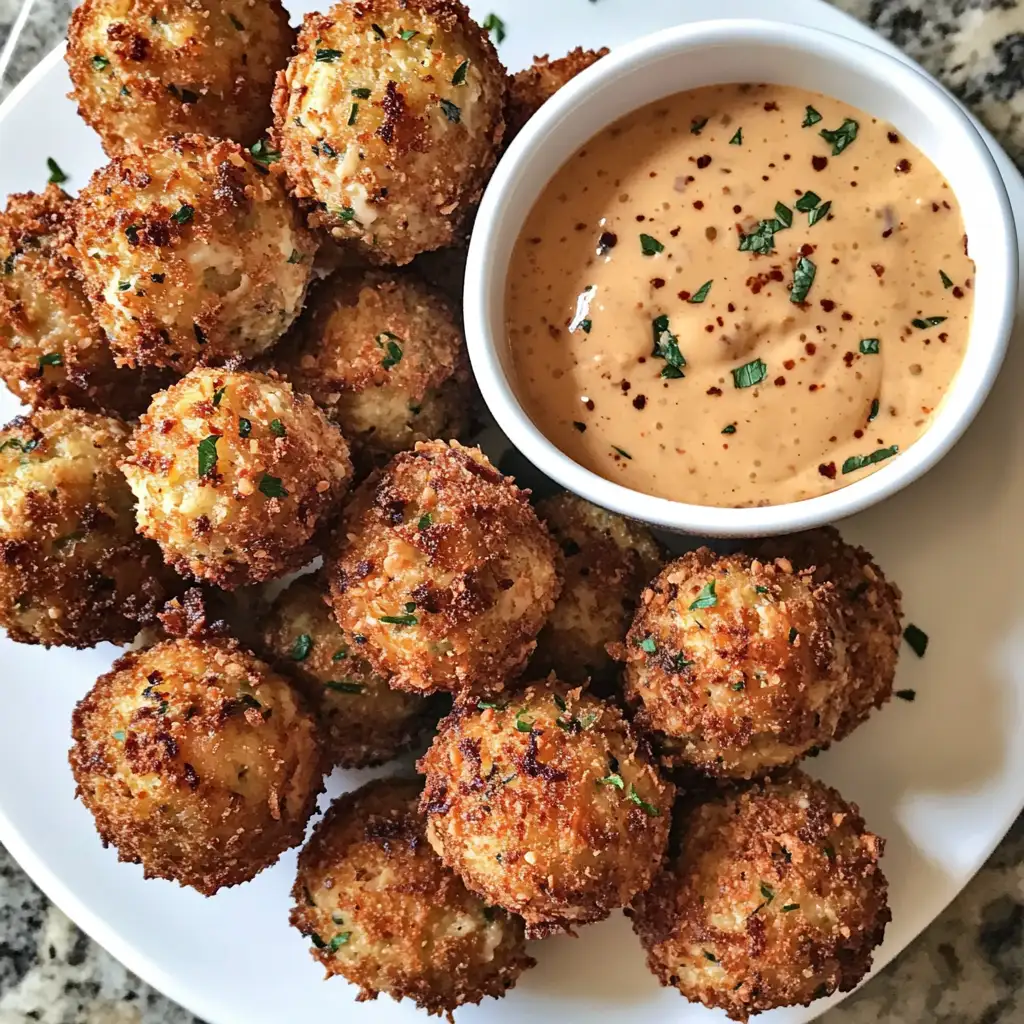 Reuben Balls with Spicy Thousand Island Dipping Sauce - Featured Image