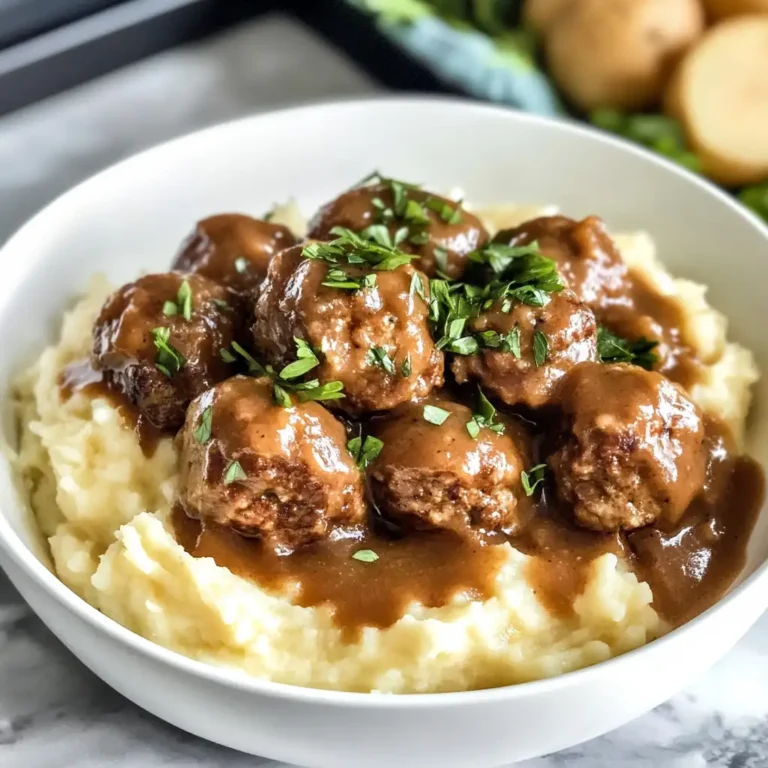 Savor the Comfort: Salisbury Meatballs and Mashed Potatoes Bliss - Featured Image
