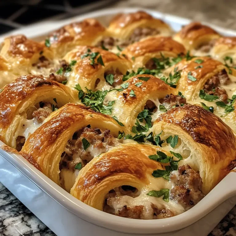 Sausage Cream Cheese Crescent Bake An Organized Chaos Delight - Featured Image