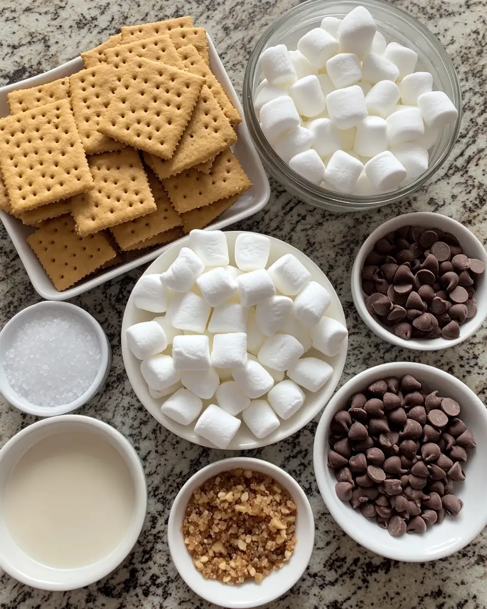 Ingredients for Irresistible S’mores Crack: Your New Favorite Sweet Treat