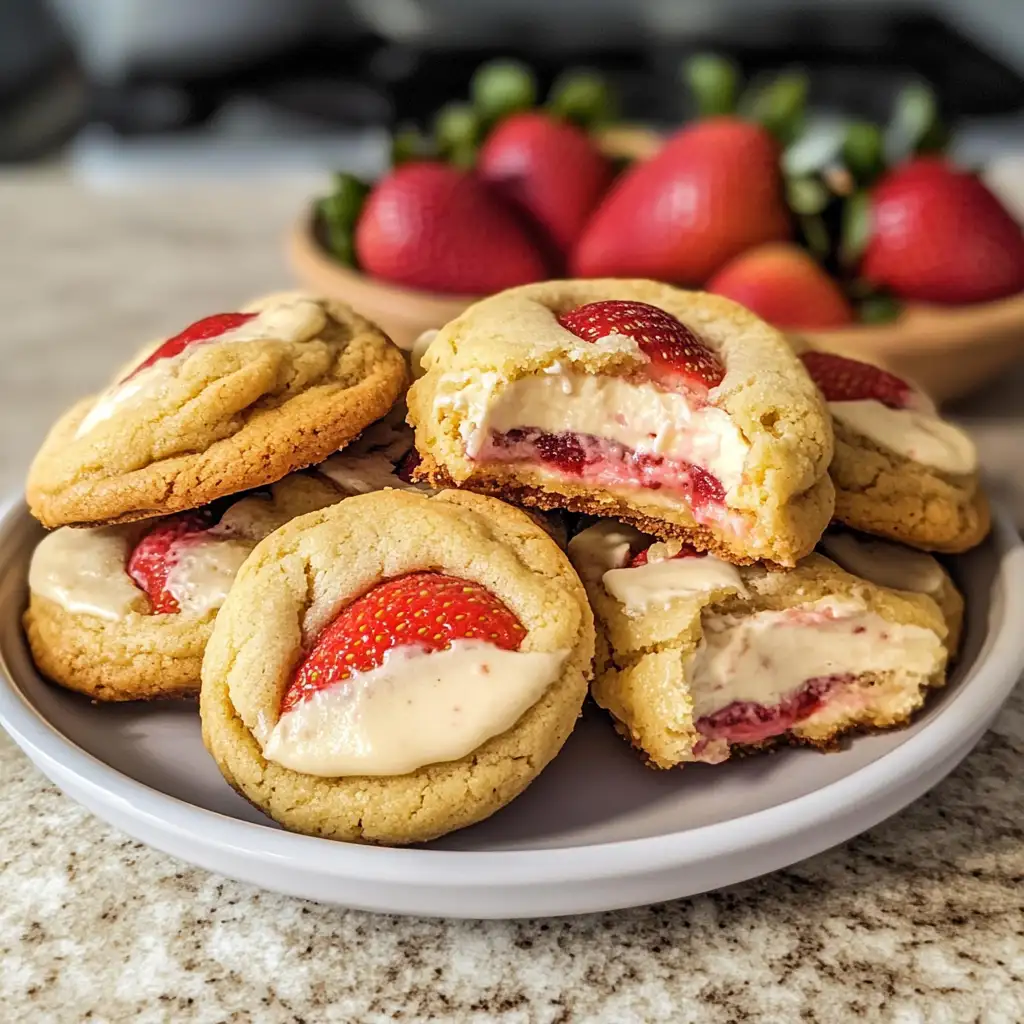 Irresistible Strawberry Cheesecake Cookies: A Sweet Twist on a Classic Delight - Featured Image