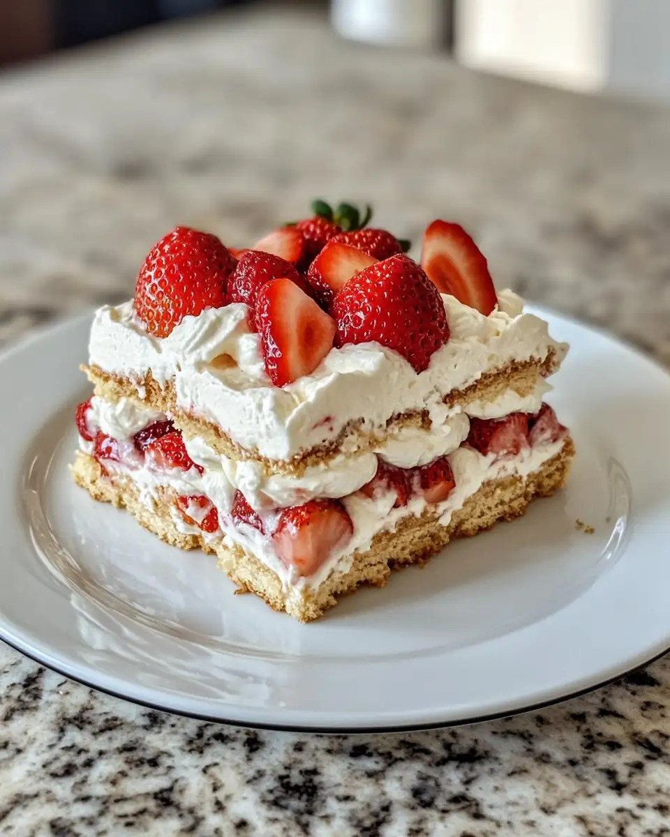 Final dish - Chill Out with a Delightful Strawberry Shortcake Icebox Cake