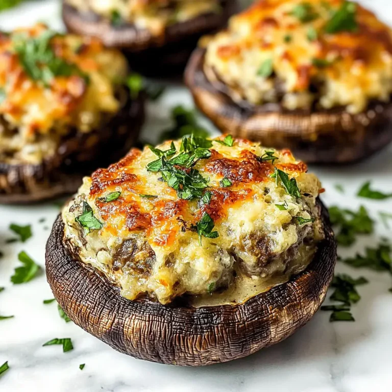 Mouthwatering Stuffed Portobello Mushrooms: A Delicious Twist on a Classic Dish - Featured Image