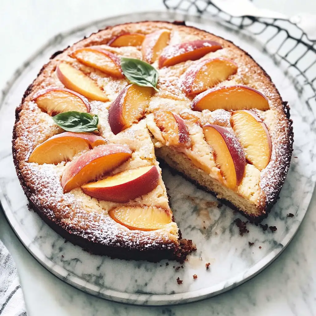 Sweet Sunshine: Irresistible Summer Peach Cake - Featured Image