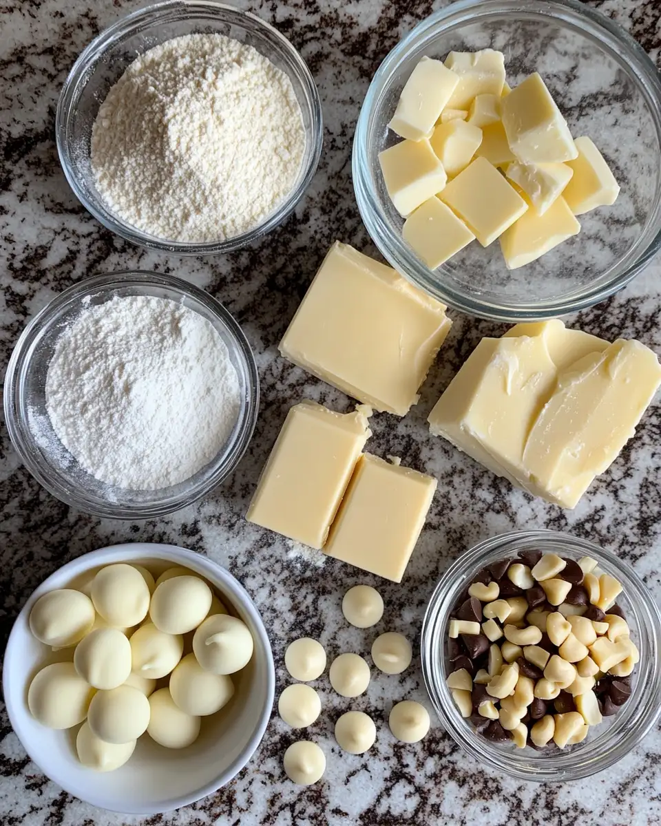 Ingredients for Decadent Delight: Discover the Irresistible Magic of White Chocolate Brownies