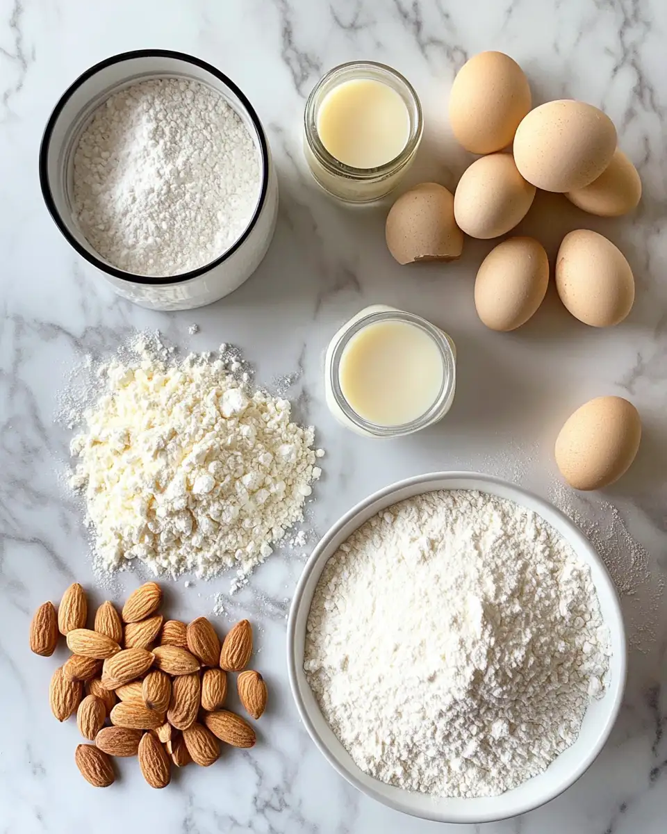 Ingredients for Sweet Symphony: Almond Amaretto Cupcakes Delight