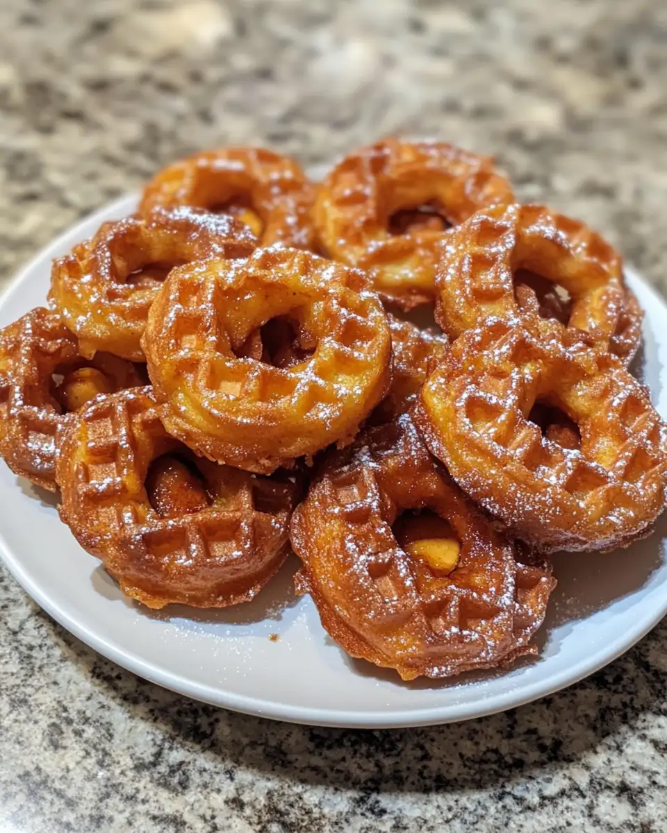 Apple Fritter Waffle Donuts: A Delicious Twist on Breakfast Treats 6 Final dish - Apple Fritter Waffle Donuts: A Delicious Twist on Breakfast Treats