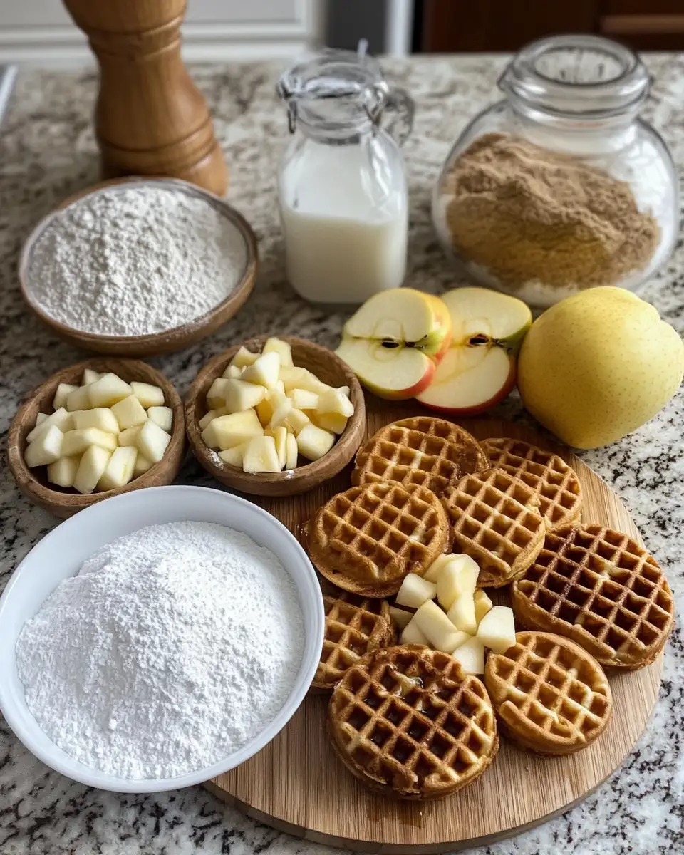 Apple Fritter Waffle Donuts: A Delicious Twist on Breakfast Treats 4 Ingredients for Apple Fritter Waffle Donuts: A Delicious Twist on Breakfast Treats