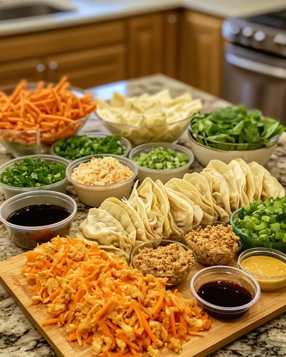 Ingredients for Sizzling Asian Chicken Wonton Tacos: A Fusion Feast for Your Taste Buds