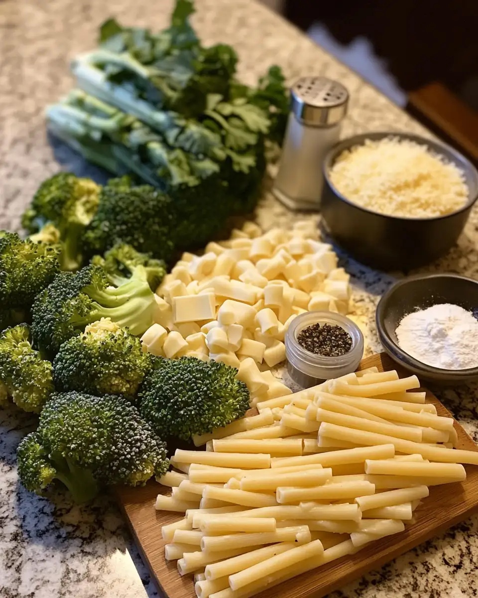 Creamy Alfredo Baked Ziti with Broccoli Bliss 3 Ingredients for Creamy Alfredo Baked Ziti with Broccoli Bliss