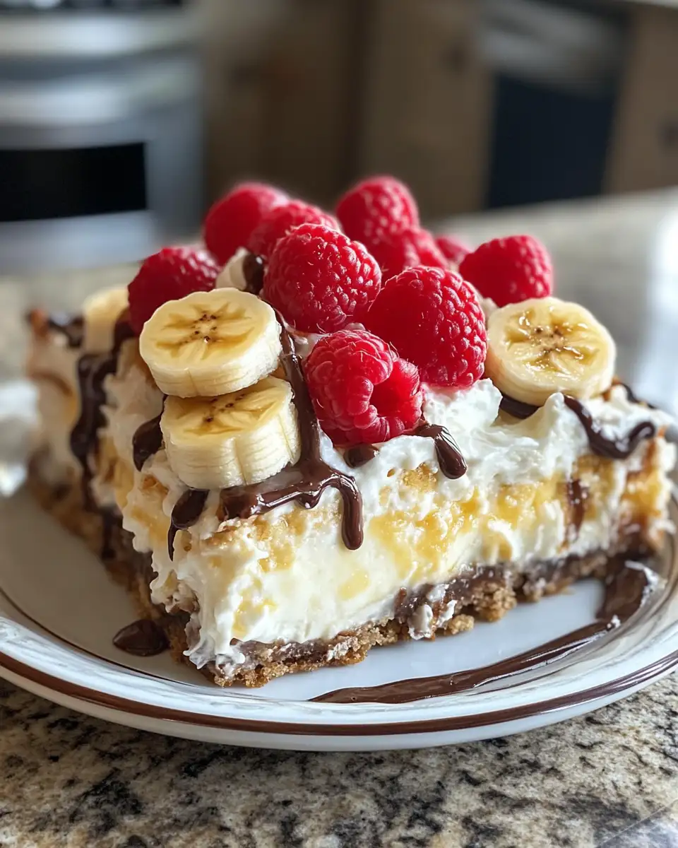 Final dish - Banana Split Dump Cake All Your Favorites in One Delicious Dessert