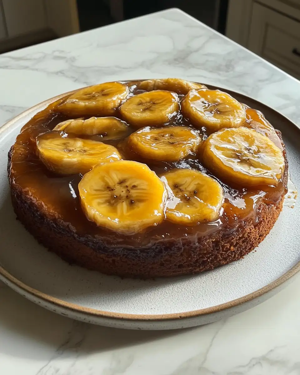 Final dish - Sweet Symphony: Discover the Magic of Banana Upside Down Cake