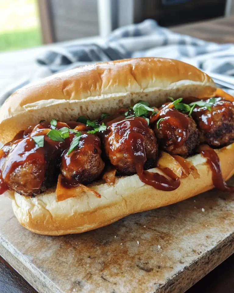 Bourbon BBQ Bacon Cheeseburger Meatball Subs: A Flavor Explosion in Every Bite - Featured Image
