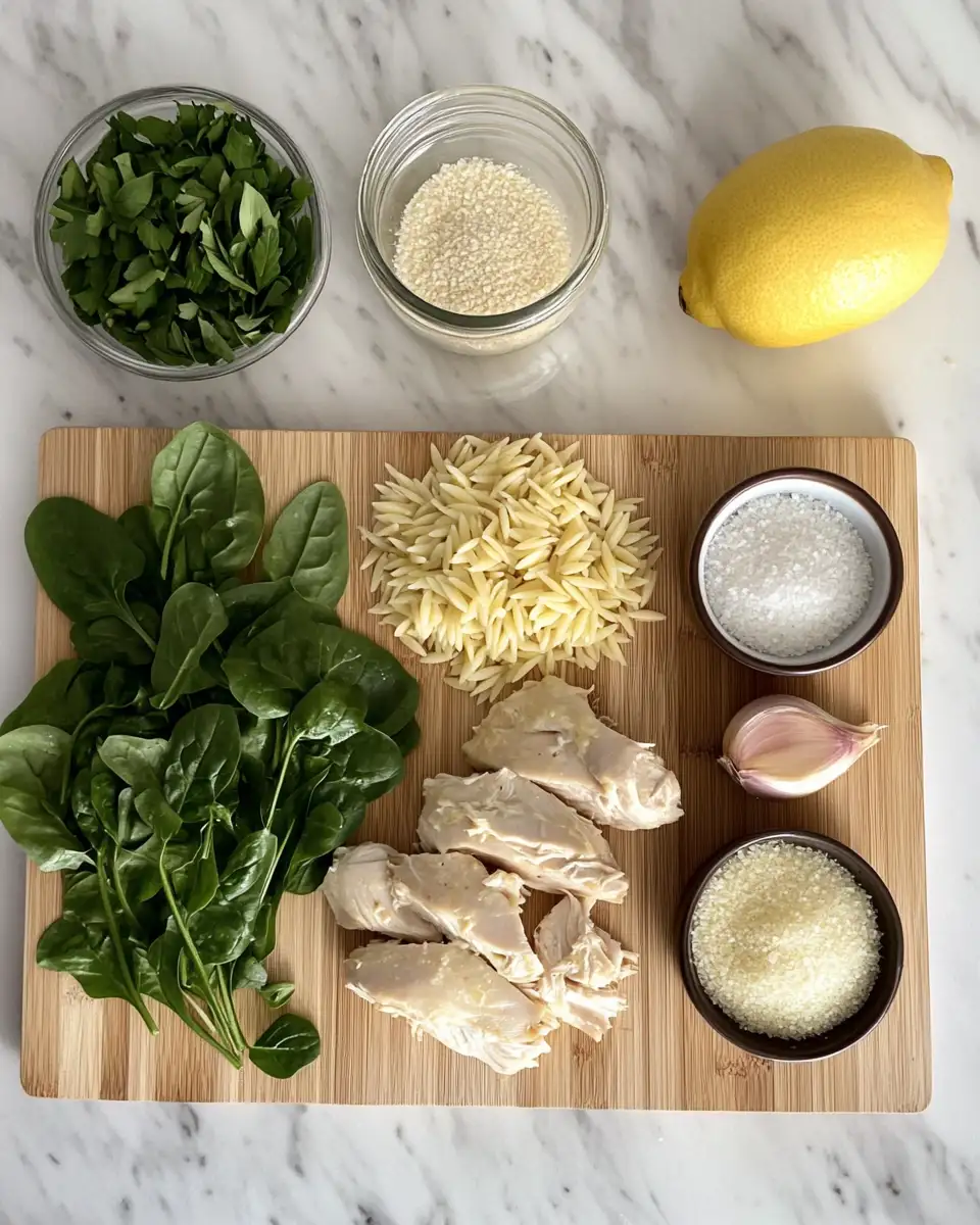 Ingredients for Creamy Boursin Orzo with Chicken: Your New Weeknight Favorite